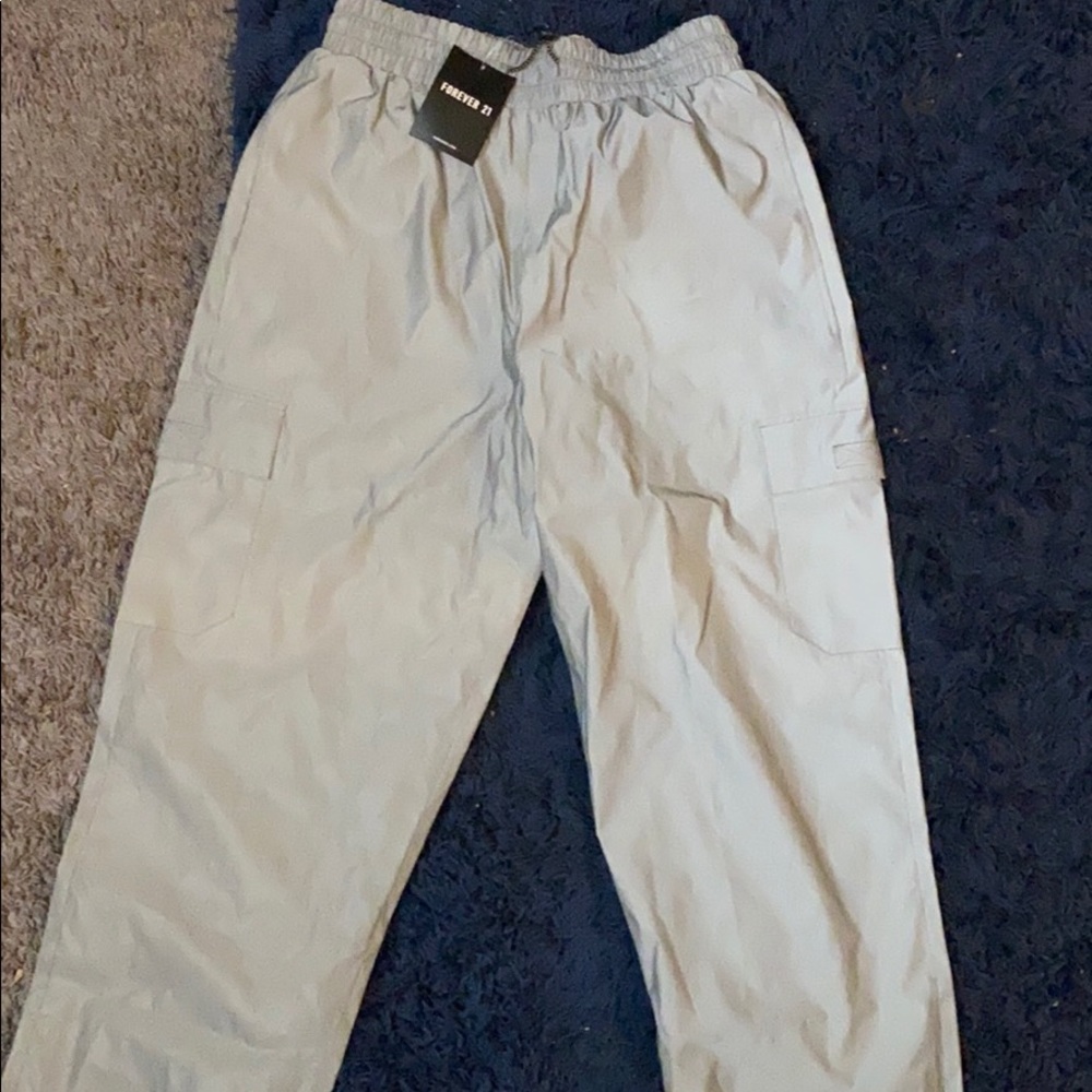 Holographic/reflective joggers from forever 21